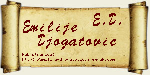Emilije Đogatović vizit kartica